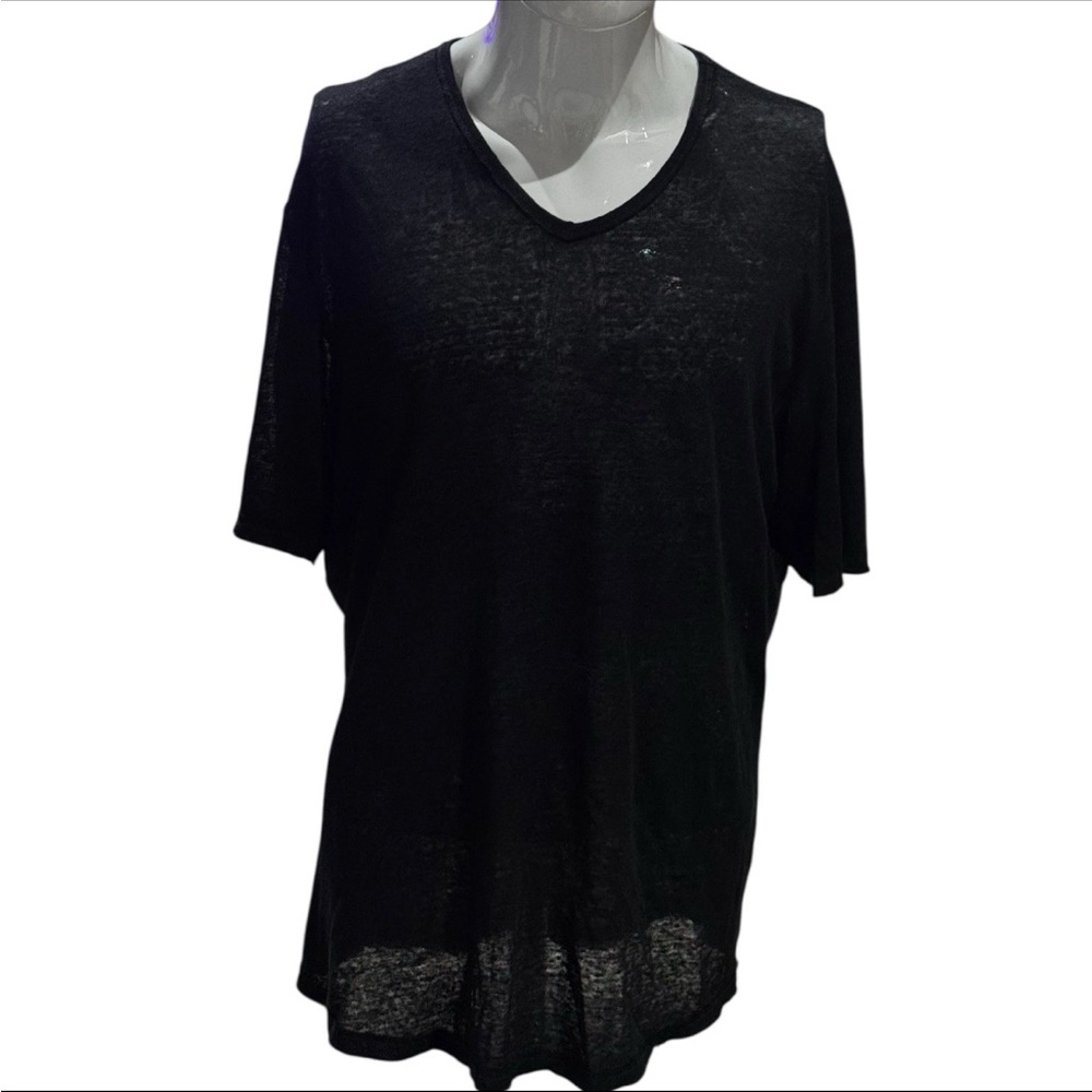 Vince Black V-Neck Men's Shirt